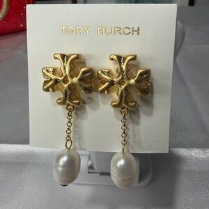 Tory Burch gold drop down brand new
